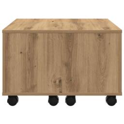 Berkfield Home Coffee Table Artisan Oak 60x60x38 cm Engineered Wood in Brown - Size: 60 x 60 x 38 cm - thumbnail 5