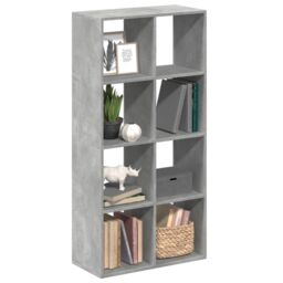 Berkfield Home Room Divider Bookcase Concrete Grey 69.5x29x137.5 cm Engineered Wood - thumbnail 1