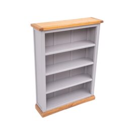 Cabinet Bits Bookcase with plinth 120x90x25cm in Grey - Size: 120 x 90 x 25 cm - thumbnail 3