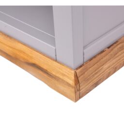 Cabinet Bits Bookcase with plinth 120x90x25cm in Grey - Size: 120 x 90 x 25 cm - thumbnail 6