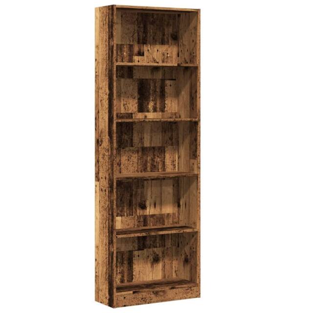 Berkfield Home Bookcase Old Wood 60x24x176 cm Engineered Wood in Brown - Size: 60 x 24 x 176 cm - image 1