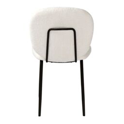 Home Garden Direct Muffin - Set of 2 Dining Chairs in Boucle - Cream in Beige - thumbnail 7