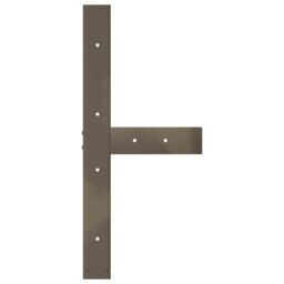 Berkfield Home Dining Table Legs T-Shaped¬†2 pcs Natural Steel 80x35x(72-73) cm Steel in Black - thumbnail 7