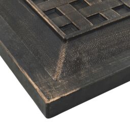 Berkfield Home Parasol Base Square Polyresin 12 kg Bronze in Brown - thumbnail 4