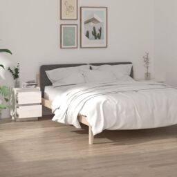 Berkfield Home Bedside Cabinets 2 pcs White 40x35x50 cm Solid Wood Pine - Size: 40 x 35 x 50 cm - thumbnail 1
