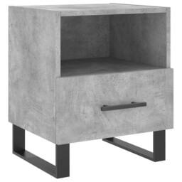 Berkfield Home Modern Bedside Cabinet Concrete Grey 40x35x47.5 cm Engineered Wood - thumbnail 3