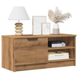 Berkfield Home TV Cabinet Artisan Oak 80x35x36.5 cm Engineered Wood in Brown