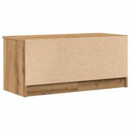 Berkfield Home TV Cabinet Artisan Oak 80x35x36.5 cm Engineered Wood in Brown - thumbnail 6