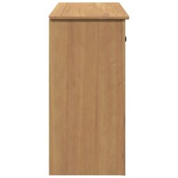 Berkfield Home Sideboard with Drawers Panama 93x40x80 cm Solid Wood Pine in Brown - Size: 93 x 40 x 80 cm - thumbnail 6