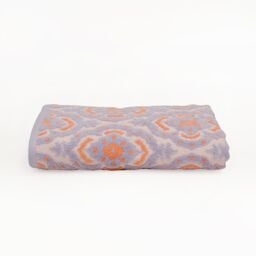 Allure Bath Fashions Luxury Ikat Sculpted Patterned Bath Towel in Lilac - thumbnail 4