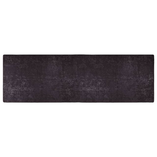 Berkfield Home Rug Washable 80x300 cm Anthracite Anti Slip in Black - Size: 100 cm diameter - image 1