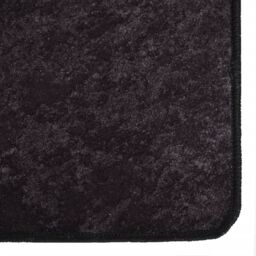 Berkfield Home Rug Washable 80x300 cm Anthracite Anti Slip in Black - Size: 100 cm diameter - thumbnail 6