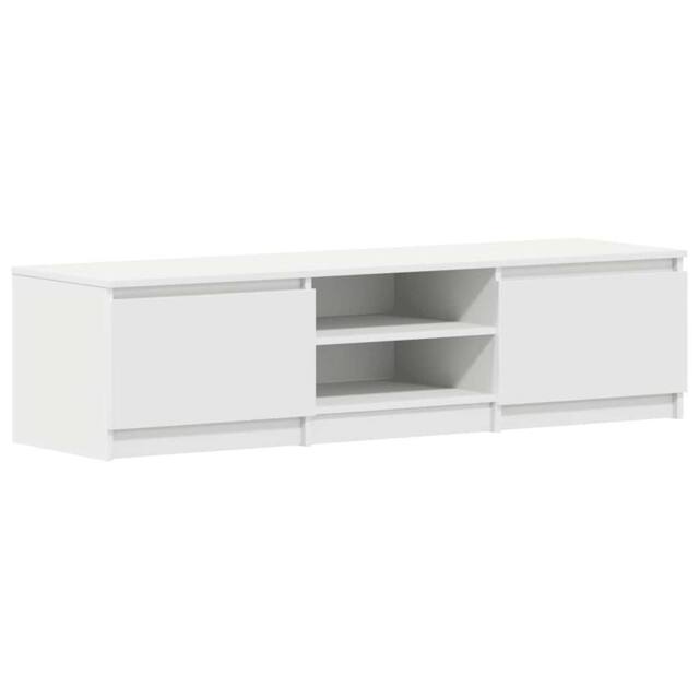 Berkfield Home TV Cabinet White 140x40x35.5 cm Engineered Wood - image 1