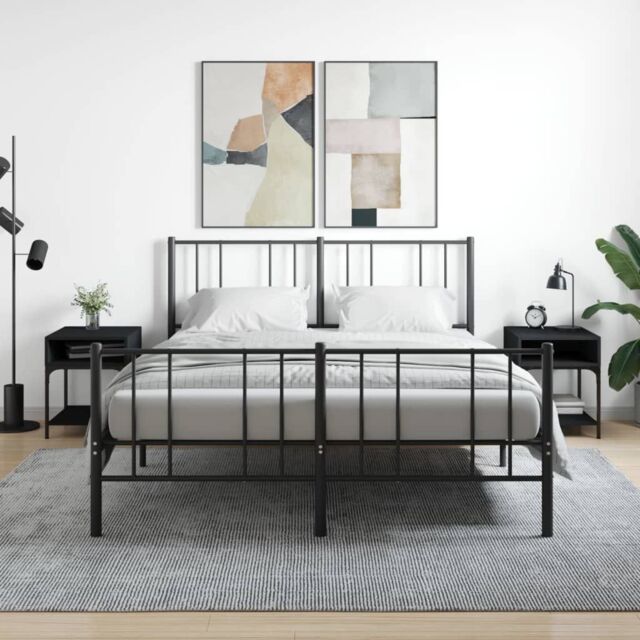 Berkfield Home Bedside Tables 2 pcs Black 40x41x50 cm Engineered Wood - Size: 40 x 41 x 50 cm - image 1