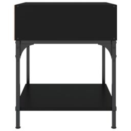 Berkfield Home Bedside Tables 2 pcs Black 40x41x50 cm Engineered Wood - Size: 40 x 41 x 50 cm - thumbnail 6