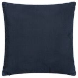 Morris & Co Strawberry Thief Piped Outdoor Cushion in Indigo - Size: 50 cm x 50 cm - thumbnail 3