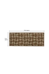 JVL Vector Machine Washable Latex Backed Runner Doormat, 57x150cm, Brown - Size: 50 cm x 150 cm - thumbnail 5