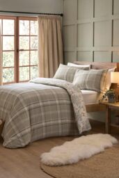 Dreams & Drapes 'Forest Animals' 100% Brushed Cotton Duvet Cover Set in Natural - Size: Single - thumbnail 4