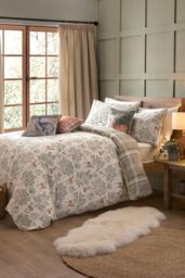 Dreams & Drapes 'Forest Animals' 100% Brushed Cotton Duvet Cover Set in Natural - Size: Single - thumbnail 5