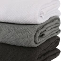 Nicola Spring Deluxe 100% Cotton Tea Towel Absorbent Kitchen Dish Cloth Drying Towel - 60cm x 40cm in Charcoal - thumbnail 4