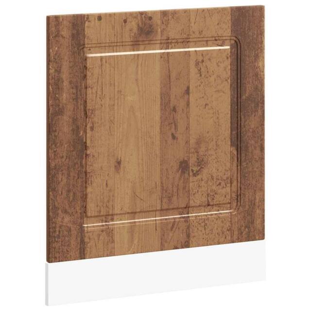 Berkfield Home Dishwasher Panel¬†Kalmar¬†Old Wood 60x1.5x67 cm Engineered Wood in Brown - image 1