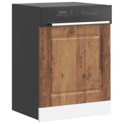 Berkfield Home Dishwasher Panel¬†Kalmar¬†Old Wood 60x1.5x67 cm Engineered Wood in Brown - thumbnail 2