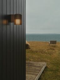 Nordlux Modern Outdoor Wall Light Brown Aluminium E27 Coastal/Marine Safe - Mains Powered, IP54 - thumbnail 4