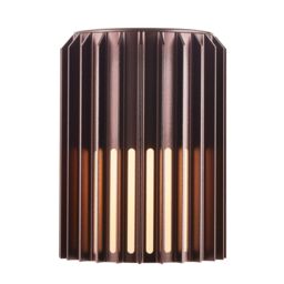 Nordlux Modern Outdoor Wall Light Brown Aluminium E27 Coastal/Marine Safe - Mains Powered, IP54 - thumbnail 2