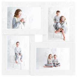 Berkfield Home Collage Photo Frame for 4x(13x18 cm) Picture White MDF - Size: 13x18 cm
