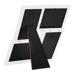 Berkfield Home Collage Photo Frame for 4x(13x18 cm) Picture White MDF - Size: 13x18 cm - thumbnail 4