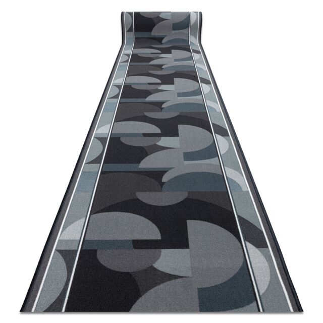 RugsX Anti-Slip Malis Runner in Grey - Size: 67 cm x 400 cm - image 1