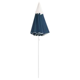 Berkfield Home Outdoor Parasol with Steel Pole Blue 180 cm - thumbnail 3