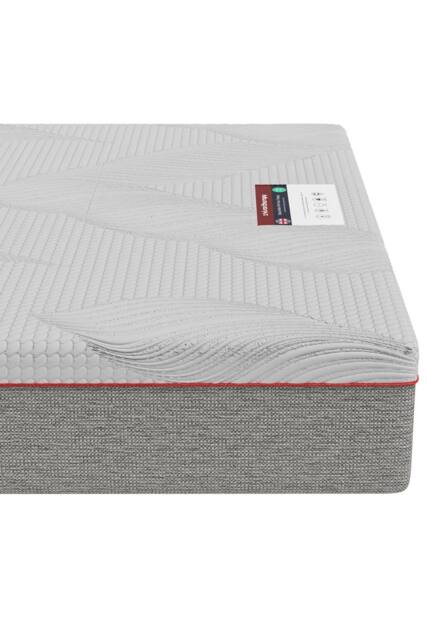 Rest Relax Visco Therapy Fusion Graphite 25cm Memory Foam Mattress in White - Size: Small Double - image 1