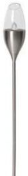 Marco Paul 4pc Solar Flame Effect Garden Lights in Silver - thumbnail 3