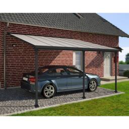 Palram Patio Cover Feria 4M Deep 4X6.06 Clear - L606 x W385 x H305 - Grey - thumbnail 2