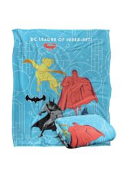 Warner Brothers Dc League Of Super Pets Officially Licensed Silky Touch Super Soft Throw Blanket 152 x 127 cm in White - thumbnail 2