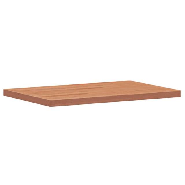 Berkfield Home Table Top 60x40x2.5 cm Rectangular Solid Wood Beech in Natural