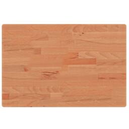 Berkfield Home Table Top 60x40x2.5 cm Rectangular Solid Wood Beech in Natural - thumbnail 3