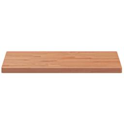 Berkfield Home Table Top 60x40x2.5 cm Rectangular Solid Wood Beech in Natural - thumbnail 4