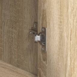 Berkfield Home Sideboard Sonoma Oak 120x41x75 cm Engineered Wood in Brown - Size: 120 x 41 x 75 cm - thumbnail 5