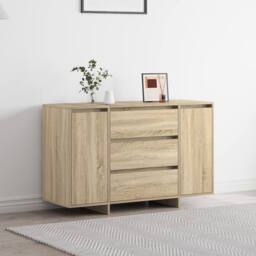 Berkfield Home Sideboard Sonoma Oak 120x41x75 cm Engineered Wood in Brown - Size: 120 x 41 x 75 cm - thumbnail 2