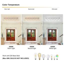 NIVOR 6 Light 115cm Metal Farmhouse Dimmable Flush Mount Ceiling Chandelier in White - thumbnail 4