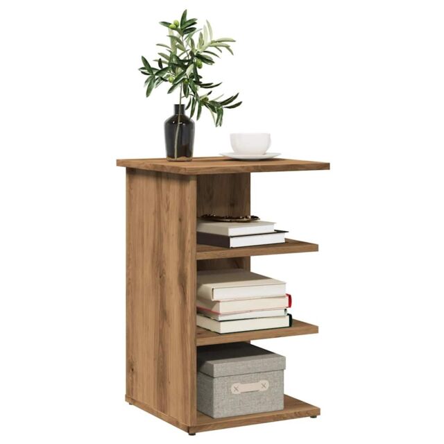 Berkfield Home Sideboard Artisan Oak 35x35x55 cm Engineered Wood in Brown - Size: 35 x 35 x 55 cm - image 1