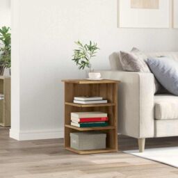 Berkfield Home Sideboard Artisan Oak 35x35x55 cm Engineered Wood in Brown - Size: 35 x 35 x 55 cm - thumbnail 3