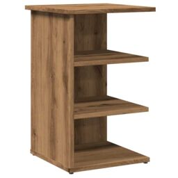 Berkfield Home Sideboard Artisan Oak 35x35x55 cm Engineered Wood in Brown - Size: 35 x 35 x 55 cm - thumbnail 2
