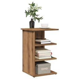 Berkfield Home Sideboard Artisan Oak 35x35x55 cm Engineered Wood in Brown - Size: 35 x 35 x 55 cm - thumbnail 1