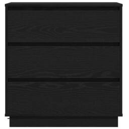Berkfield Home Modern Bedside Cabinet with LED Black Oak 71x34, 5x75 cm Engineere - thumbnail 7