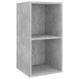 Berkfield Home 3 Piece TV Cabinet Set Concrete Grey Engineered Wood - thumbnail 4