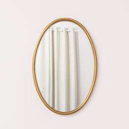 Melody Maison Gold Arched Metal Framed Wall Mirror - 60cm X 40cm - Size: 60 cm X 40 cm - thumbnail 6