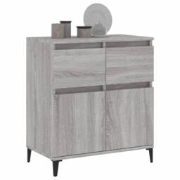 Berkfield Home Sideboard Grey Sonoma 60x35x70 cm Engineered Wood - Size: 60 x 35 x 70 cm - thumbnail 4